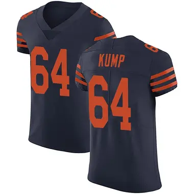 Jaren Kump Men's Elite Navy Blue Chicago Bears Alternate Vapor Untouchable Jersey