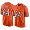 Jaren Kump Men's Game Orange Chicago Bears Alternate Jersey