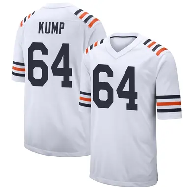 Jaren Kump Men's Game White Chicago Bears Alternate Classic Jersey