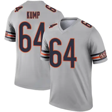 Jaren Kump Men's Legend Chicago Bears Inverted Silver Jersey