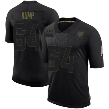 Jaren Kump Men's Limited Black Chicago Bears 2020 Salute To Service Jersey