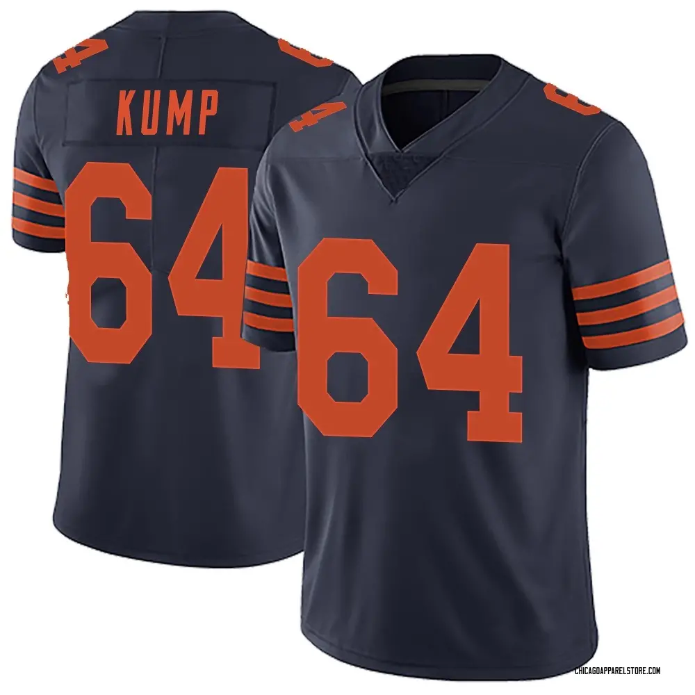 Jaren Kump Men's Limited Navy Blue Chicago Bears Alternate Vapor Untouchable Jersey