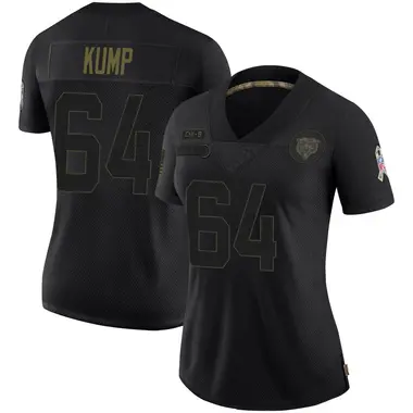 Jaren Kump Women's Limited Black Chicago Bears 2020 Salute To Service Jersey