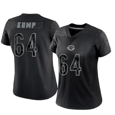Jaren Kump Women's Limited Black Chicago Bears Reflective Jersey