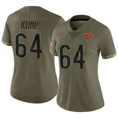 Jaren Kump Women's Limited Olive Chicago Bears 2022 Salute To Service Jersey