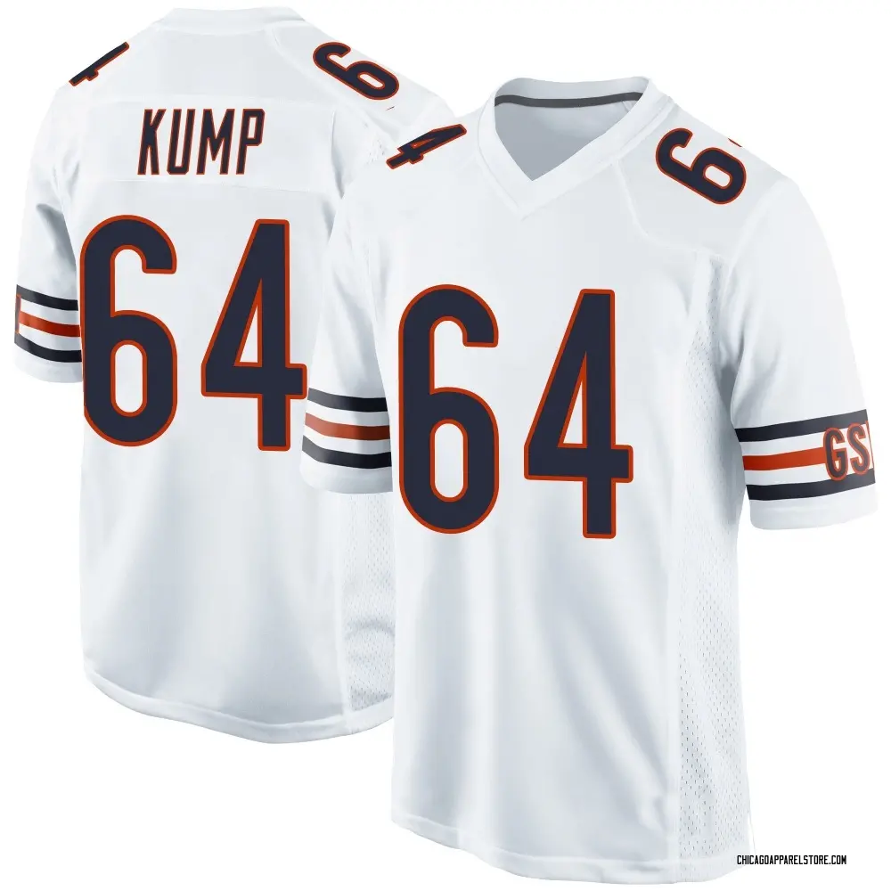 Jaren Kump Youth Game White Chicago Bears Jersey