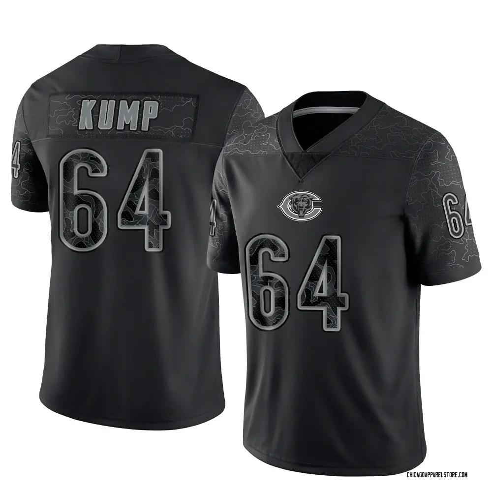 Jaren Kump Youth Limited Black Chicago Bears Reflective Jersey