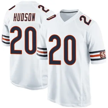 Kyron Hudson Men's Game White Chicago Bears Jersey