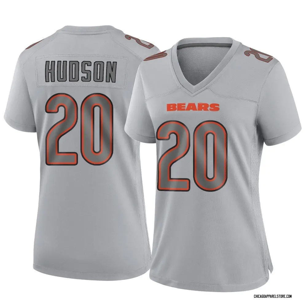 Kyron Hudson Women's Game Gray Chicago Bears Atmosphere Fashion Jersey