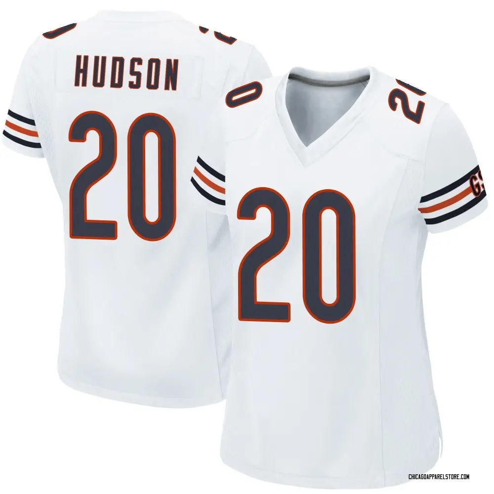 Kyron Hudson Women's Game White Chicago Bears Jersey