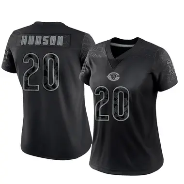 Kyron Hudson Women's Limited Black Chicago Bears Reflective Jersey