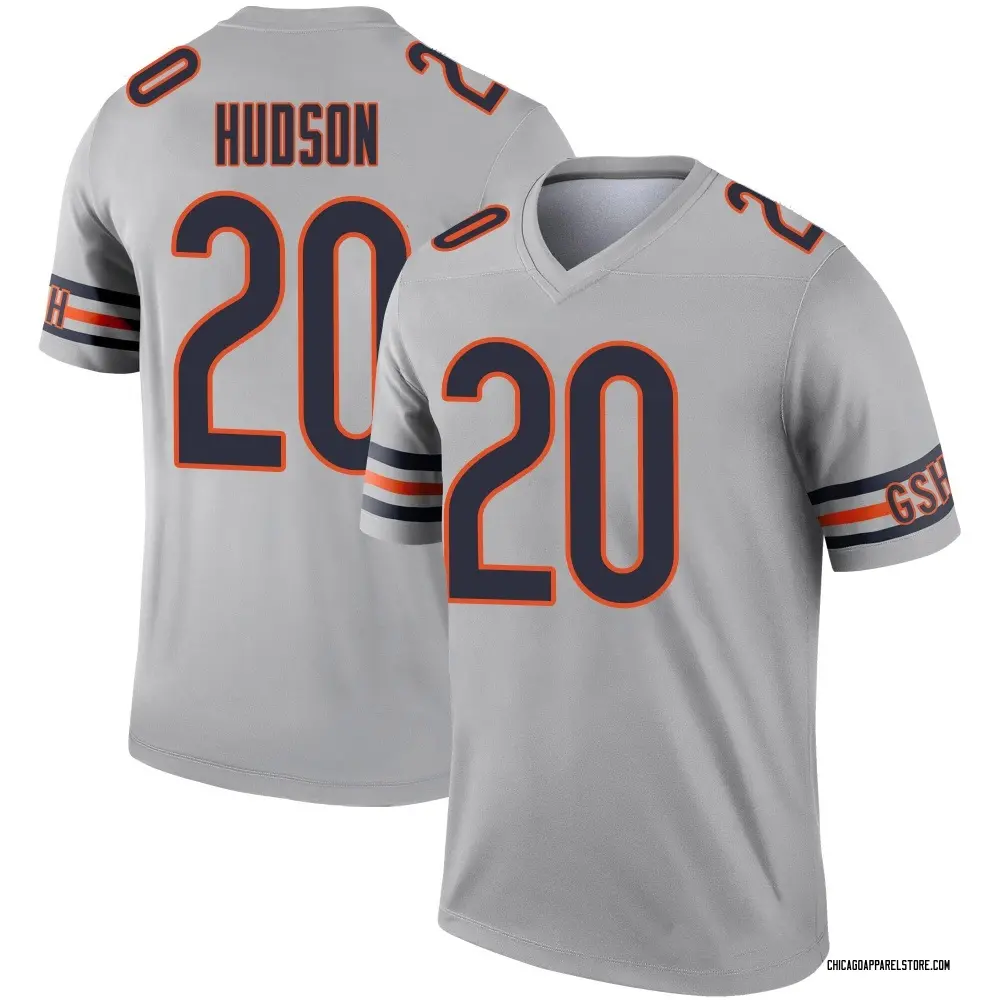 Kyron Hudson Youth Legend Chicago Bears Inverted Silver Jersey