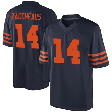 Olamide Zaccheaus Men's Game Navy Blue Chicago Bears Alternate Jersey