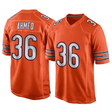 Salvon Ahmed Men's Game Orange Chicago Bears Alternate Jersey