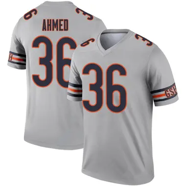 Salvon Ahmed Men's Legend Chicago Bears Inverted Silver Jersey