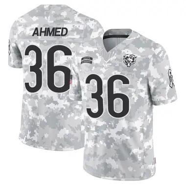 Salvon Ahmed Men's Limited Arctic Camo Chicago Bears 2024 Salute to Service Jersey