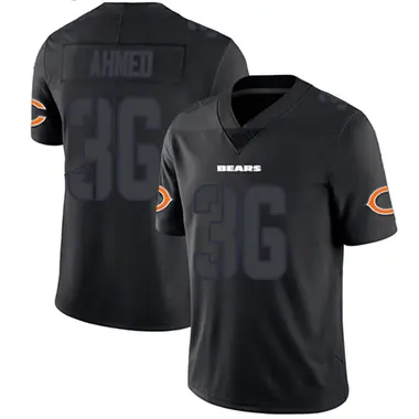 Salvon Ahmed Men's Limited Black Impact Chicago Bears Jersey