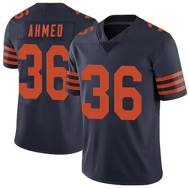 Salvon Ahmed Men's Limited Navy Blue Chicago Bears Alternate Vapor Untouchable Jersey