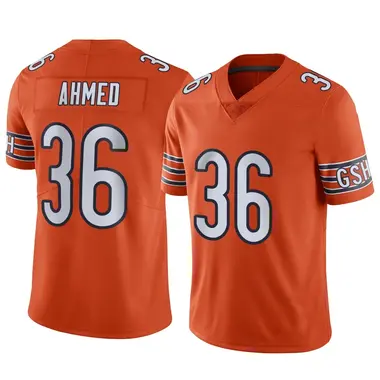 Salvon Ahmed Men's Limited Orange Chicago Bears Alternate Vapor Jersey