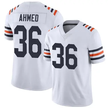 Salvon Ahmed Men's Limited White Chicago Bears Alternate Classic Vapor Jersey