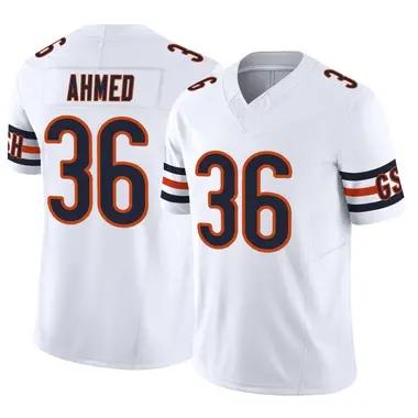 Salvon Ahmed Men's Limited White Chicago Bears Vapor F.U.S.E. Jersey