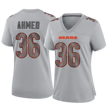 Salvon Ahmed Women's Game Gray Chicago Bears Atmosphere Fashion Jersey