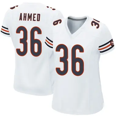 Salvon Ahmed Women's Game White Chicago Bears Jersey