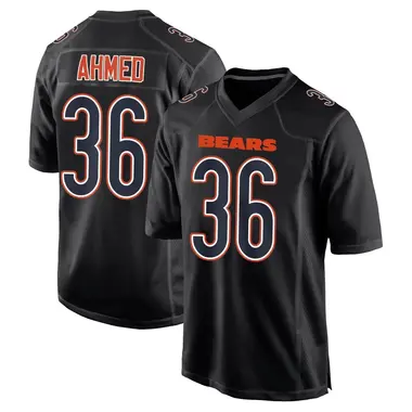 Salvon Ahmed Youth Game Black Chicago Bears Carbon Fashion Jersey