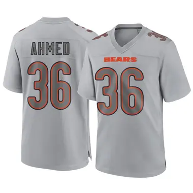 Salvon Ahmed Youth Game Gray Chicago Bears Atmosphere Fashion Jersey