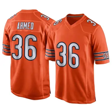 Salvon Ahmed Youth Game Orange Chicago Bears Alternate Jersey