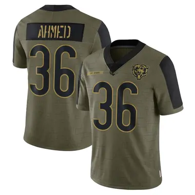 Salvon Ahmed Youth Limited Olive Chicago Bears 2021 Salute To Service Jersey