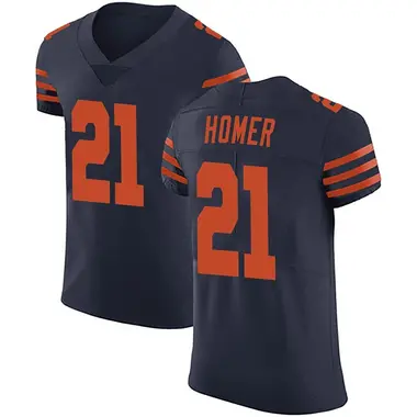 Travis Homer Men's Elite Navy Blue Chicago Bears Alternate Vapor Untouchable Jersey