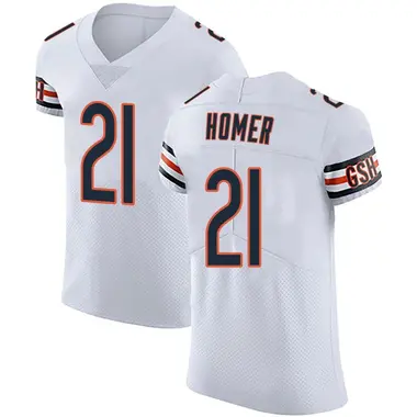 Travis Homer Men's Elite White Chicago Bears Vapor Untouchable Jersey