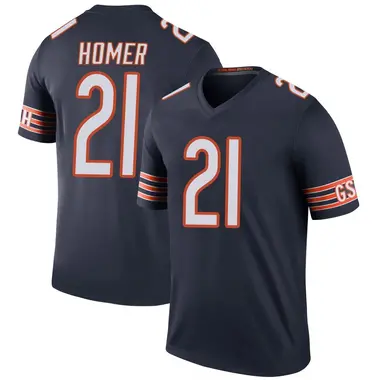Travis Homer Men's Legend Navy Chicago Bears Color Rush Jersey