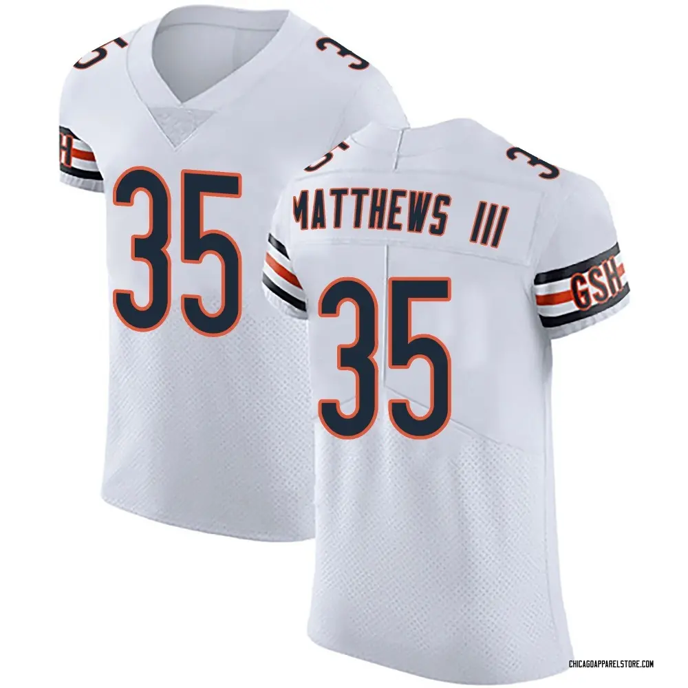 Wayne Matthews III Men's Elite White Chicago Bears Vapor Untouchable Jersey