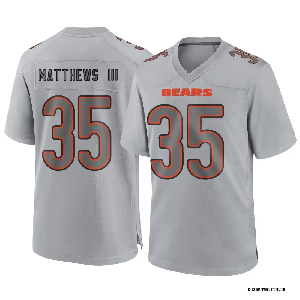 Wayne Matthews III Men's Game Gray Chicago Bears Atmosphere Fashion Jersey