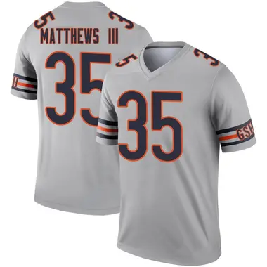 Wayne Matthews III Men's Legend Chicago Bears Inverted Silver Jersey