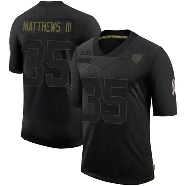 Wayne Matthews III Men's Limited Black Chicago Bears 2020 Salute To Service Jersey