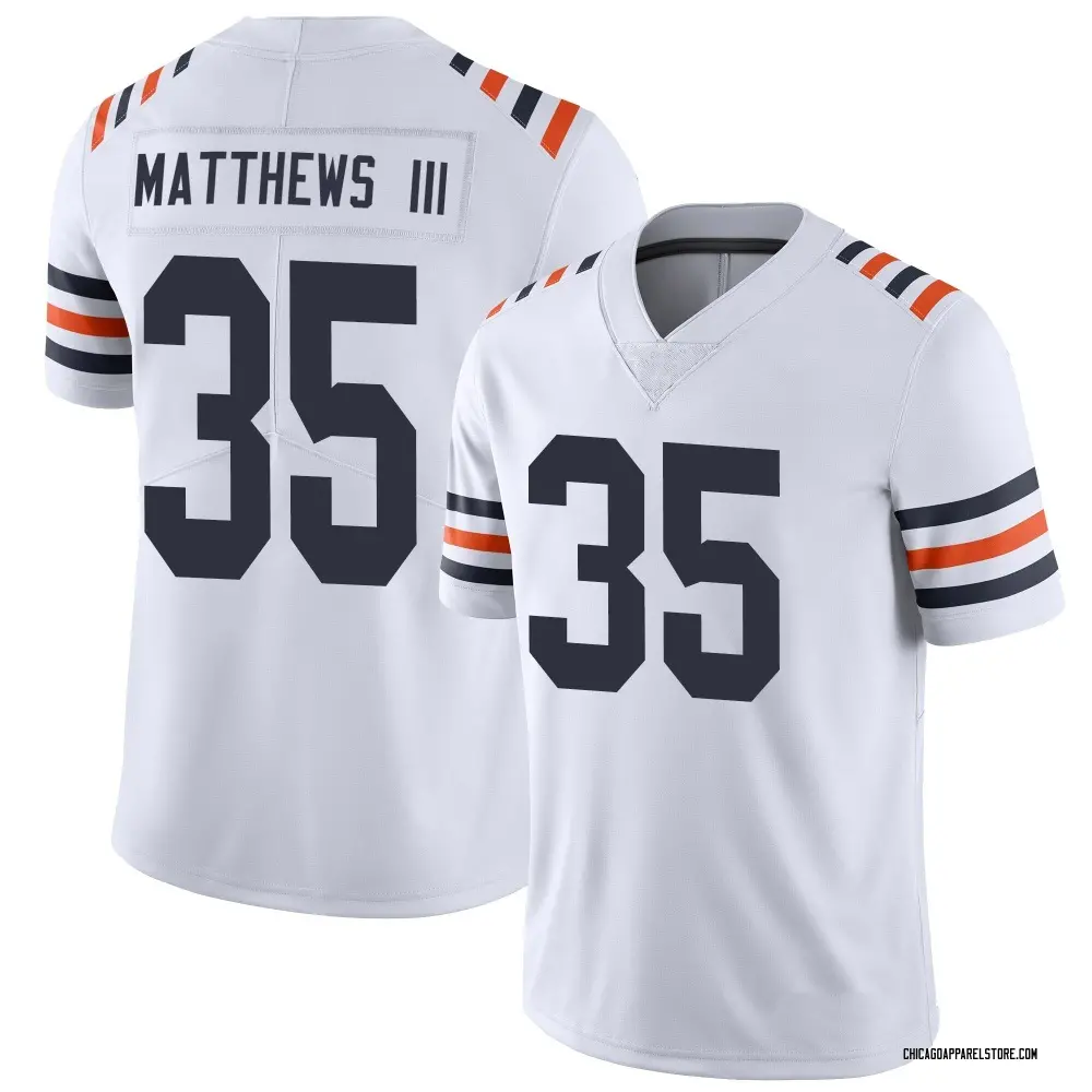 Wayne Matthews III Men's Limited White Chicago Bears Alternate Classic Vapor Jersey