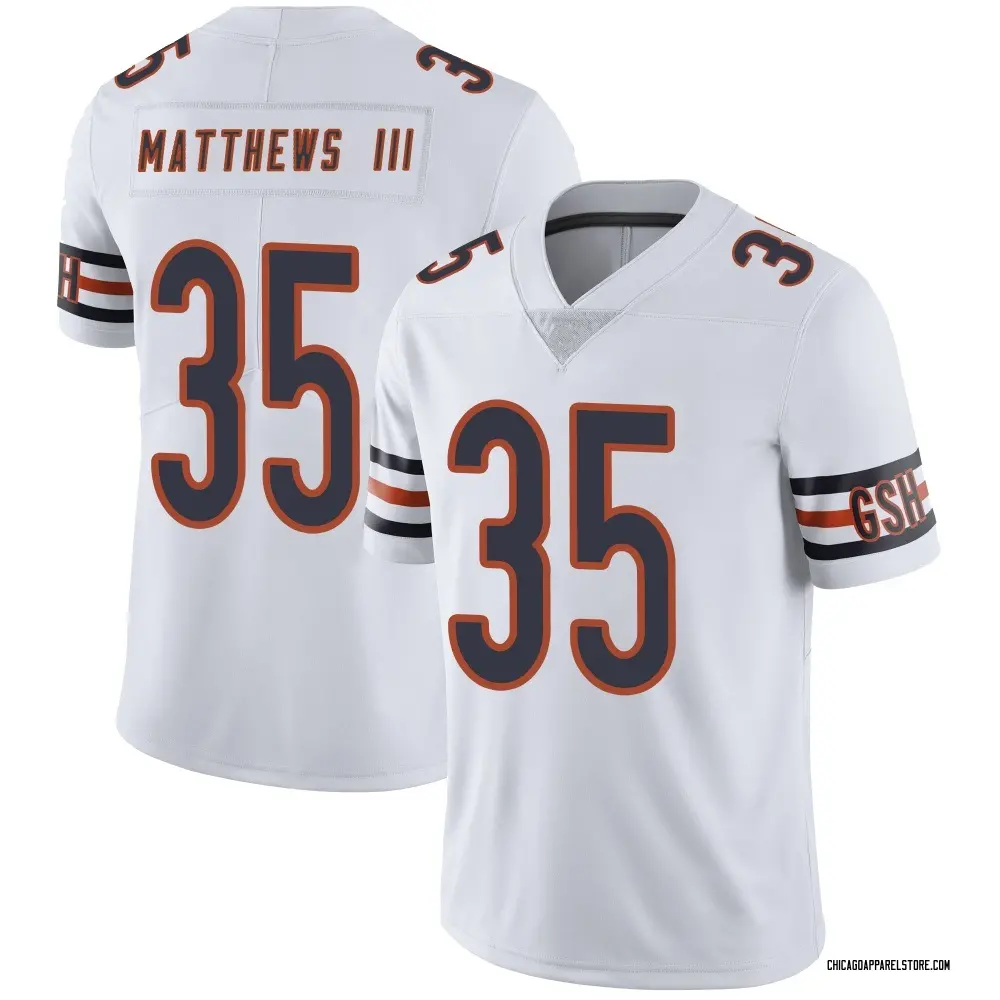 Wayne Matthews III Men's Limited White Chicago Bears Vapor Untouchable Jersey