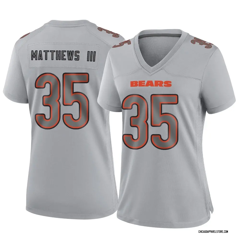 Wayne Matthews III Women's Game Gray Chicago Bears Atmosphere Fashion Jersey