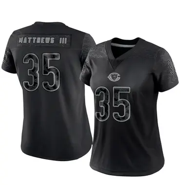 Wayne Matthews III Women's Limited Black Chicago Bears Reflective Jersey