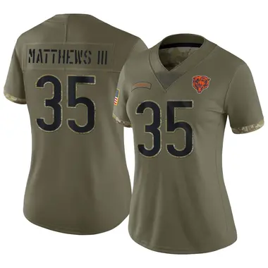 Wayne Matthews III Women's Limited Olive Chicago Bears 2022 Salute To Service Jersey