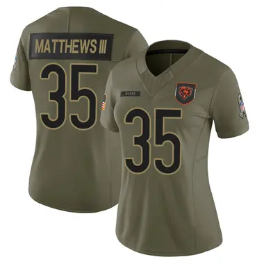 Wayne Matthews III Women's Limited Olive Chicago Bears 2025 Salute to Service Jersey