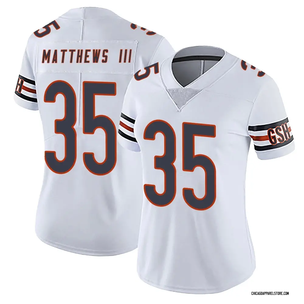 Wayne Matthews III Women's Limited White Chicago Bears Vapor Untouchable Jersey