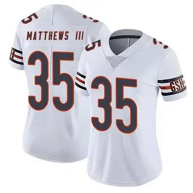 Wayne Matthews III Women's Limited White Chicago Bears Vapor Untouchable Jersey