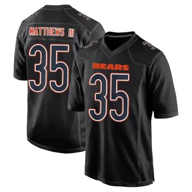 Wayne Matthews III Youth Game Black Chicago Bears Carbon Fashion Jersey