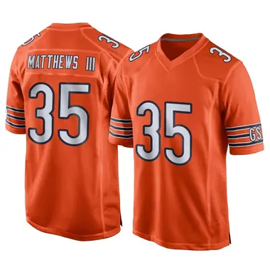 Wayne Matthews III Youth Game Orange Chicago Bears Alternate Jersey