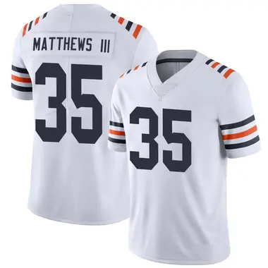 Wayne Matthews III Youth Limited White Chicago Bears Alternate Classic Vapor Jersey