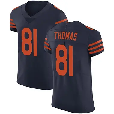 Zavion Thomas Men's Elite Navy Blue Chicago Bears Alternate Vapor Untouchable Jersey